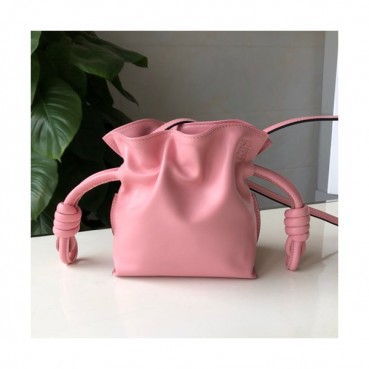Loewe 2019 Flamenco Knot Mini Tote Shoulder Bag, 17CM - 로에베 2019 플라멩고 노트 미니 토트 숄더백 ,LOEB0086, 17CM, 핑크