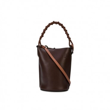 Loewe 2019 Gate Bucket Tote Shoulder Bag, 28CM - 로에베 2019 게이트 버킷 토트 숄더백 ,LOEB0067,28CM, 레드브라운