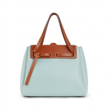Loewe 2019 Lazo Tote Shoulder Shopper Bag, 32CM - 로에베 2019 라조 토트 숄더 쇼퍼백 ,LOEB0057, 32CM, 민트