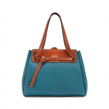 Loewe 2019 Lazo Tote Shoulder Shopper Bag, 32CM - 로에베 2019 라조 토트 숄더 쇼퍼백 ,LOEB0056, 32CM, 블루