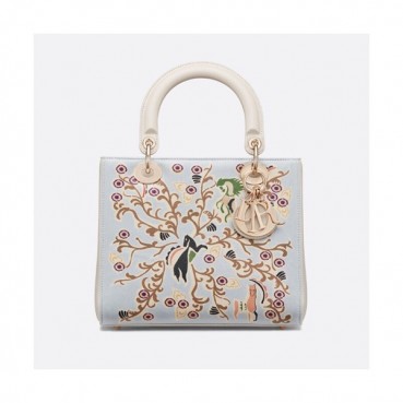 Dior 2019 Lady Dior Tote Shoulder Bag,24CM - 디올 2019 레이디 디올 토트 숄더백 DIOB0322,24CM,연스카이블루
