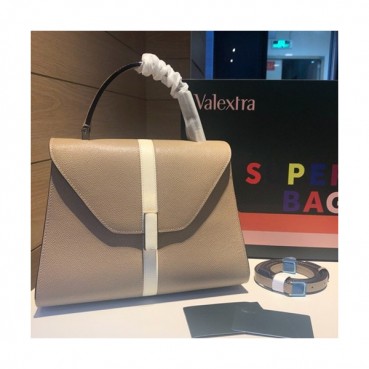 Valextra 2019 Epsom Leather Tote Shoulder Bag,22/26CM - 발렉스트라 2019 엡송 레더 토트 숄더백,VALB0106,22/26CM,베이지그레이