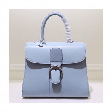 Delvaux 2019 Leather Tote Shoulder Bag,28 CM - 델보 2019 레더 토트 숄더백,DVB0312.28 CM,스카이블루