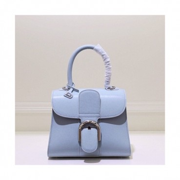 Delvaux 2019 Leather Tote Shoulder Bag,20CM - 델보 2019 레더 토트 숄더백,DVB0311.20CM,스카이블루