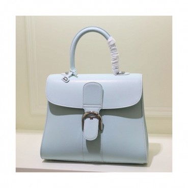Delvaux 2019 Leather Tote Shoulder Bag,28 CM - 델보 2019 레더 토트 숄더백,DVB0306.28 CM,연스카이블루
