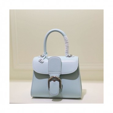Delvaux 2019 Leather Tote Shoulder Bag,20CM - 델보 2019 레더 토트 숄더백,DVB0305.20CM,연스카이블루