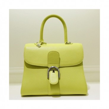 Delvaux 2019 Leather Tote Shoulder Bag,28 CM - 델보 2019 레더 토트 숄더백,DVB0304.28 CM,라임