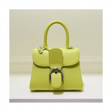 Delvaux 2019 Leather Tote Shoulder Bag,20CM - 델보 2019 레더 토트 숄더백,DVB0302.20CM,라임