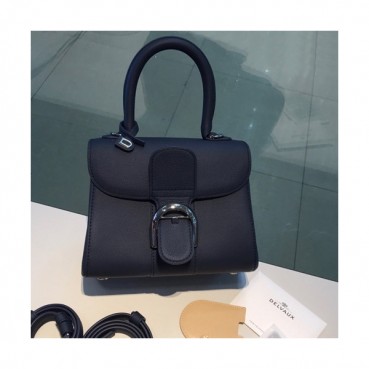 Delvaux 2019 Leather Tote Shoulder Bag,20CM - 델보 2019 레더 토트 숄더백,DVB0299.20CM,네이비