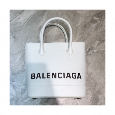 Balenciaga 2019 Ville Tote Shoulder Bag,21CM - 발렌시아가 2019 빌 토트 숄더백,BGB0337,21CM,화이트