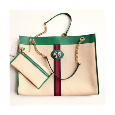 Gucci 2019 Tiger Head Large Women Tote Shoulder Shopper Bag,45CM - 구찌 2019 타이거헤드 라지 여성용 토트 숄더 쇼퍼백  537219,GUB0678  ,45cm,베이지+그린