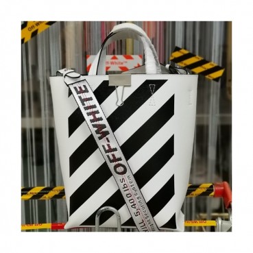 Off White 2019 Leather Tote Shoulder Bag,29cm - 오프화이트 2019 레더 남여공용 토트 숄더백,OFFB0060,29cm,화이트