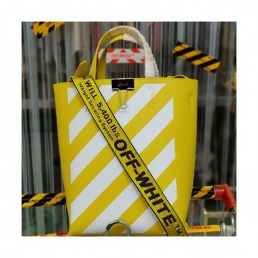 Off White 2019 Leather Tote Shoulder Bag,29cm - 오프화이트 2019 레더 남여공용 토트 숄더백,OFFB0059,29cm,옐로우