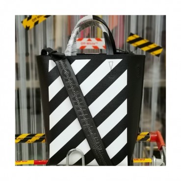 Off White 2019 Leather Tote Shoulder Bag,29cm - 오프화이트 2019 레더 남여공용 토트 숄더백,OFFB0055,29cm,블랙