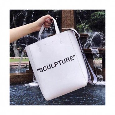 Off White 2019 Leather Bucket Tote Shoulder Bag,30cm - 오프화이트 2019 레더 남여공용 버킷 토트 숄더백 5508