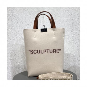 Off White 2019 Vintage Canvas Bucket Tote Shoulder Bag,30cm - 오프화이트 2019 빈티지 캔버스 남여공용 버킷 토트 숄더백 5508