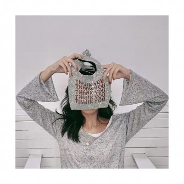 Alexander Wang 2019 Cubic & Leather Mini Tote Shopper Bag,32cm - 알렉산더왕 2019 큐빅 & 레더 미니 토트 쇼퍼백 AWB0005,32cm,화이트