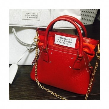 Maison Margiela 2019 5AC Leather Tote Shoulder Bag,23/26cm - 메종 마르지엘라 2019 5AC 레더 토트 숄더백,MMB0006,23/26cm,레드