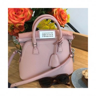 Maison Margiela 2019 5AC Leather Tote Shoulder Bag,23/26cm - 메종 마르지엘라 2019 5AC 레더 토트 숄더백,MMB0005,23/26cm,핑크