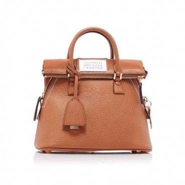 Maison Margiela 2019 5AC Leather Tote Shoulder Bag,23/26cm - 메종 마르지엘라 2019 5AC 레더 토트 숄더백,MMB0003,23/26cm,브라운
