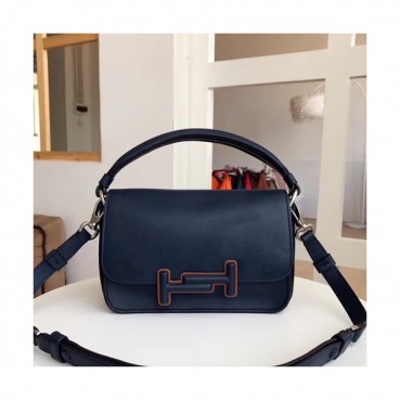 Tod's 2019 Double T Leather Small Tote Shoulder Bag,22cm - 토즈 2019 더블 티 레더 스몰 토트 숄더백,TODB0018,22cm,네이비