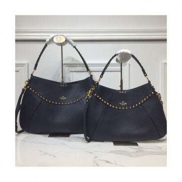 Valentino 2019 Garavani Twinkle Studs Leather Tote Shoulder Shopper Bag,35/42CM - 발렌티노 2019 가라바니 튕클 스터드 레더 토트 숄더 쇼퍼백,VTB0686,35/42CM,네이비