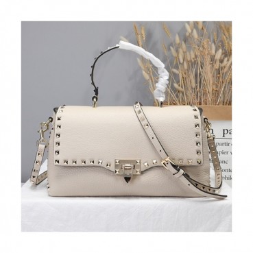 Valentino 2019 Leather Rockstud Tote Shoudler Bag,30CM - 발렌티노 2019 레더 락스터드 토트 숄더백, 0094