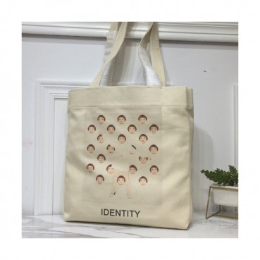 Valentino 2019 Canvas Tote Shoulder Shopper Bag,35CM - 발렌티노 2019 캔버스 여성용 토트 숄더 쇼퍼백 ,VTB0658,35CM,아이보리