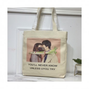 Valentino 2019 Canvas Tote Shoulder Shopper Bag,35CM - 발렌티노 2019 캔버스 여성용 토트 숄더 쇼퍼백 ,VTB0657,35CM,아이보리