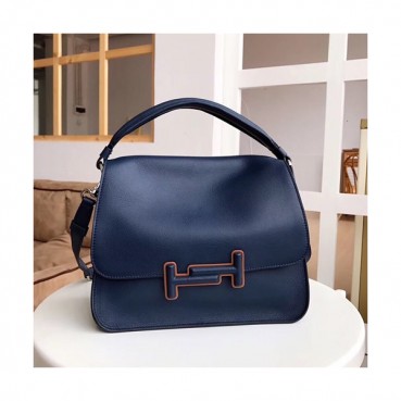 Tod's 2019 Double T Leather Tote Shoulder Bag,25cm - 토즈 2019 더블 티 레더 토트 숄더백,TODB0003,25cm,네이비