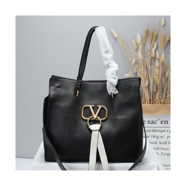 Valentino 2019 V-ring Tote Shoulder Shopper Bag,32.5CM 