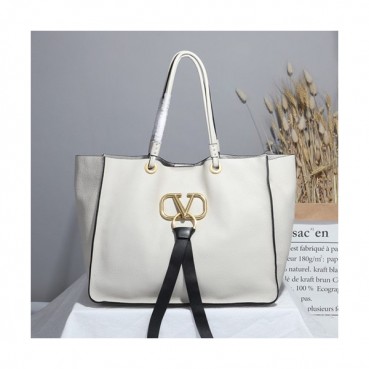 Valentino 2019 V-ring Tote Shopper Bag,28/34CM 