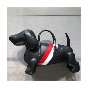 Thom Browne 2019 Leather Tote Bag ,53cm - 톰브라운 2019  레더 여성용 토트백 THOB0081,53cm,블랙