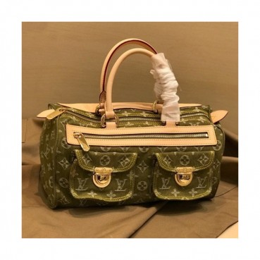 Louis Vuitton 2019 Supreme  Monogram Denim Tote Bag,30cm - 루이비통 2019 수프림 모노그램 여성용 데님 토트백 M95019,LOUB1439 ,30cm,그린