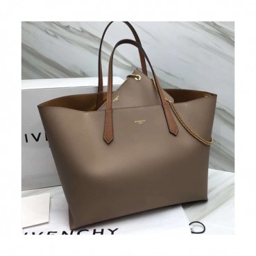 Givenchy 2019 Leather Tote Shoulder Shopper Bag,35CM - 지방시 2019 레더 토트 숄더 쇼퍼백,GVB0080,35CM,카키그레이