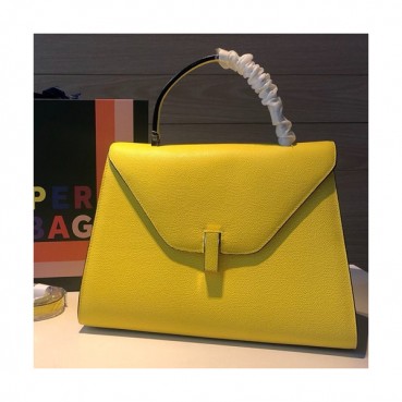 Valextra 2019 Epsom Leather Tote Shoulder Bag,30CM - 발렉스트라 2019 엡송 레더 토트 숄더백,VALB0068,30CM,옐로우