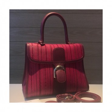 Delvaux 2019 Brillant Tote Shoulder Bag,28 CM - 델보 2019 브리앙 토트 숄더백,DVB0292.28 CM,레드