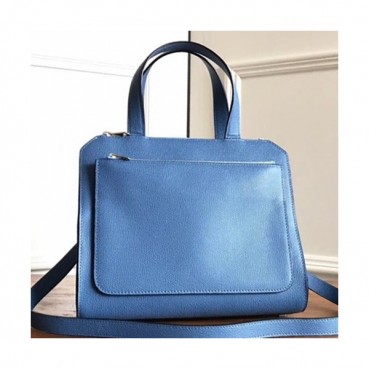 Valextra 2019 Passepartout Leather Tote Shoulder Bag,26CM - 발렉스트라 2019 패스파토 레더 토트 숄더백,VALB0042,26CM,블루