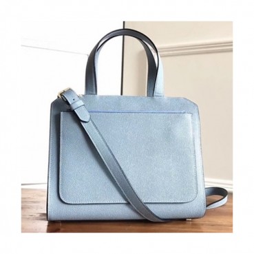 Valextra 2019 Passepartout Leather Tote Shoulder Bag,26CM - 발렉스트라 2019 패스파토 레더 토트 숄더백,VALB0041,26CM,연블루
