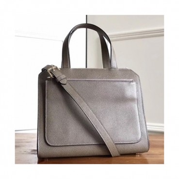 Valextra 2019 Passepartout Leather Tote Shoulder Bag,26CM - 발렉스트라 2019 패스파토 레더 토트 숄더백,VALB0038,26CM,그레이
