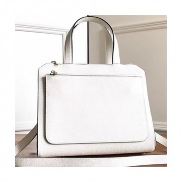 Valextra 2019 Passepartout Leather Tote Shoulder Bag,26CM - 발렉스트라 2019 패스파토 레더 토트 숄더백,VALB0036,26CM,화이트
