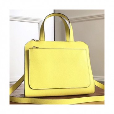 Valextra 2019 Passepartout Leather Tote Shoulder Bag,26CM - 발렉스트라 2019 패스파토 레더 토트 숄더백,VALB0035,26CM,옐로우