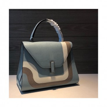 Valextra 2019 Epsom Leather Tote Shoulder Bag,26CM - 발렉스트라 2019 엡송 레더 토트 숄더백,VALB0030,26CM,연블루