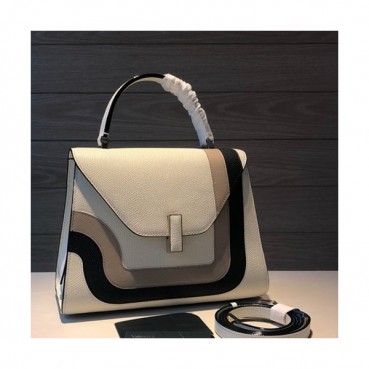 Valextra 2019 Epsom Leather Tote Shoulder Bag,26CM - 발렉스트라 2019 엡송 레더 토트 숄더백,VALB0028,26CM,화이트