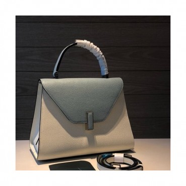 Valextra 2019 Epsom Leather Tote Shoulder Bag,26CM - 발렉스트라 2019 엡송 레더 토트 숄더백,VALB0021,26CM,연블루+아이보리
