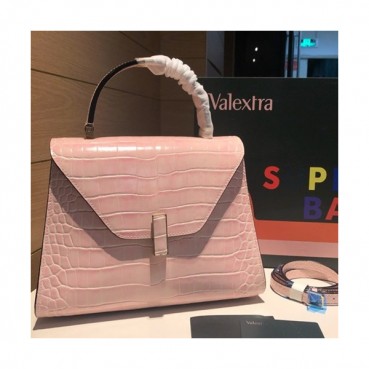 Valextra 2019 Leather Tote Shoulder Bag,26CM - 발렉스트라 2019 레더 토트 숄더백,VALB0007,26CM,핑크