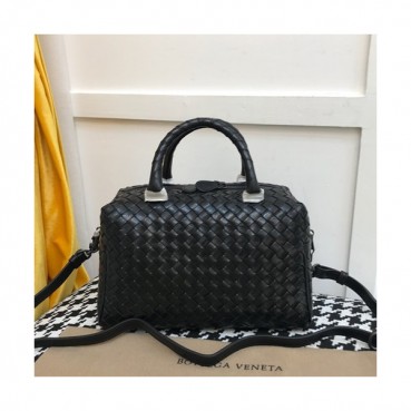 Bottega Veneta 2019 Leather Tote Shoulder Bag,24cm - 보테가 베네타 2019 레더 토트 숄더백, 9179,BVB0256,24cm,블랙