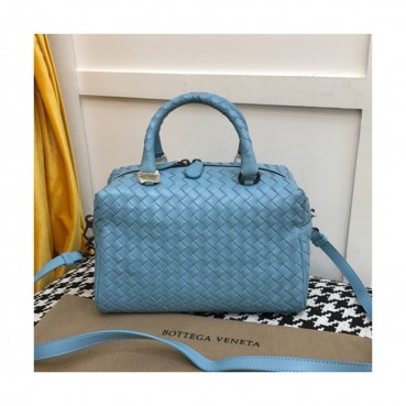 Bottega Veneta 2019 Leather Tote Shoulder Bag,24cm - 보테가 베네타 2019 레더 토트 숄더백, 9179,BVB0255,24cm,스카이블루