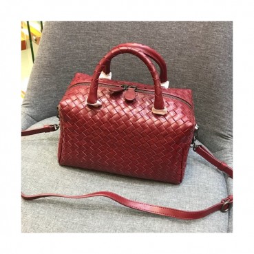 Bottega Veneta 2019 Leather Tote Shoulder Bag,24cm - 보테가 베네타 2019 레더 토트 숄더백, 9179,BVB0254,24cm,와인