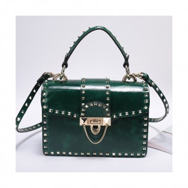 Valentino 2019  Leather Tote Shoudler Cross Bag,21CM - 발렌티노 2019 레더 토트 숄더 크로스백,VTB0571,21CM,그린
